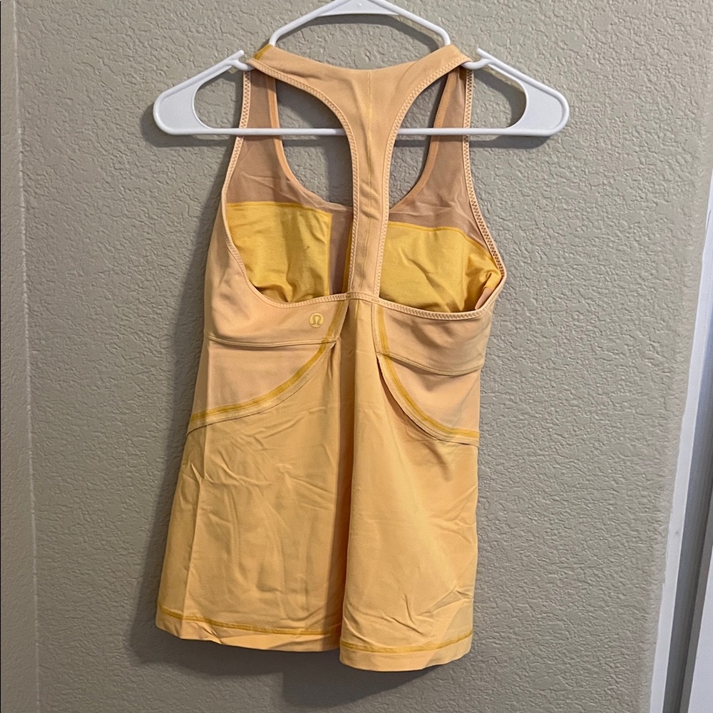 Lululemon Athletica Yellow Tank Top - Picture 3 of 3